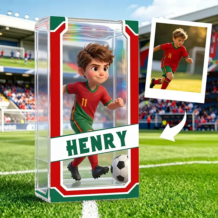 Custom Soccer Lover 3D Figure From Photo Custom 3D Soccer Athlete for Boy Sports Lover Surprise