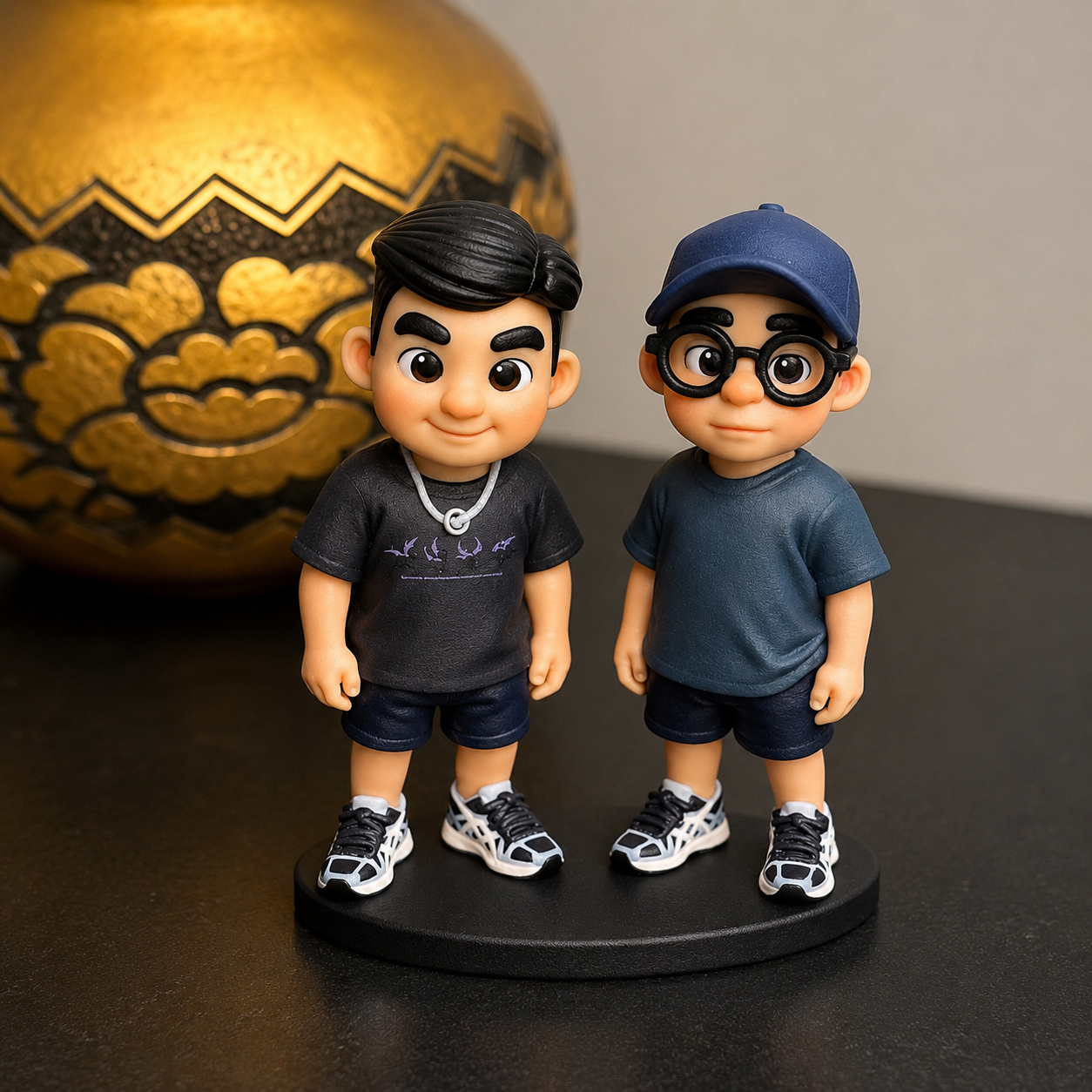 Custom 3D Figure from Photo Personalized Mini Figure Unique Gift for Couple Brother Sister