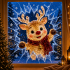 Crystal Christmas Break-In Window Decal
