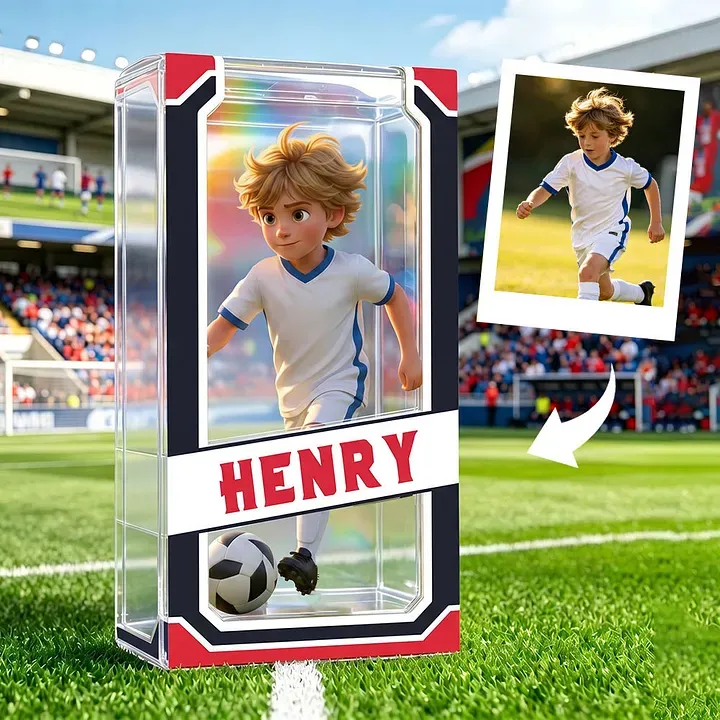 Custom Soccer Lover 3D Figure From Photo Custom 3D Soccer Athlete for Boy Sports Lover Surprise