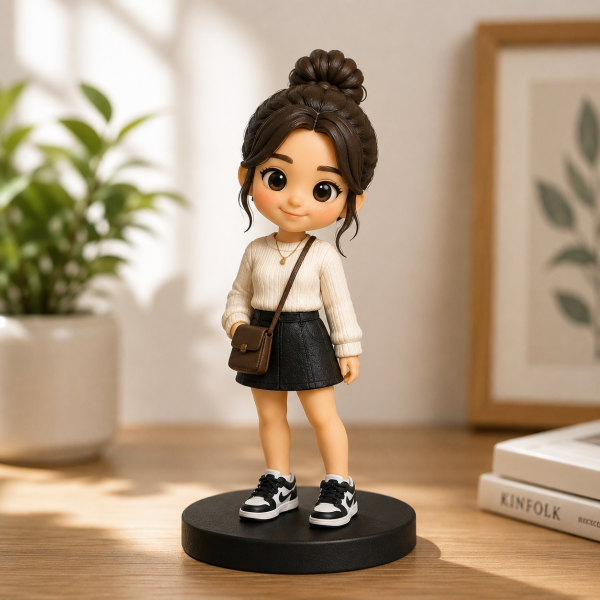 Custom 3D Figure from Photo Personalized Mini Figure Unique Gift for Couple Brother Sister