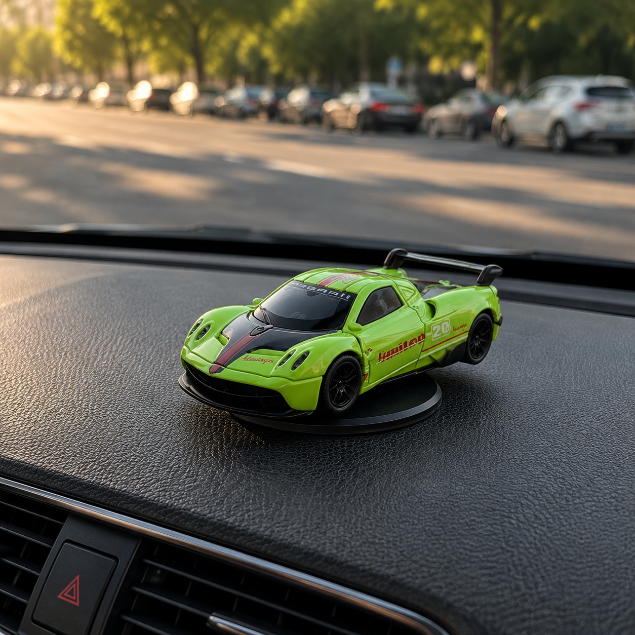 Magnetic Drift Car Dashboard Ornament Dynamic Racing Car Model Inertial Turning Toy
