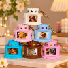Custom Photo 3D Printed Gem Cake Keychain Personalized Picture Keyring Birthday Gift