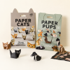 DIY Paper Cats Origami Kit 50PCS Fold Your Own Paper Cat Craft Kit for Kids & Adults