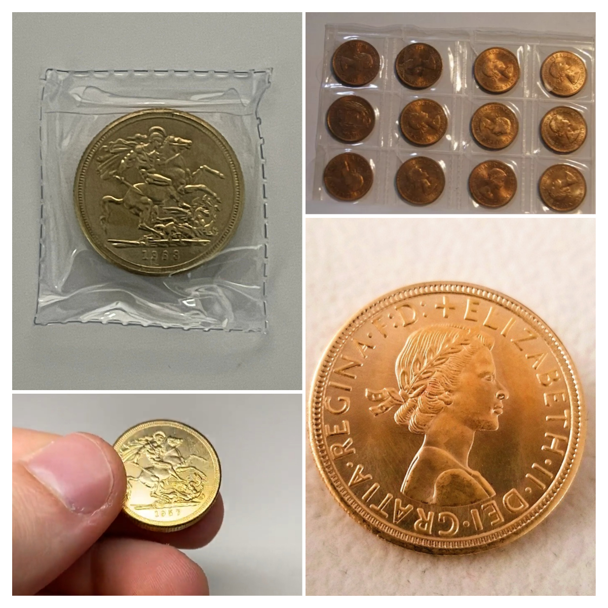 🔥Queen Elizabeth II Gold Coins 1957 - 1968🪙