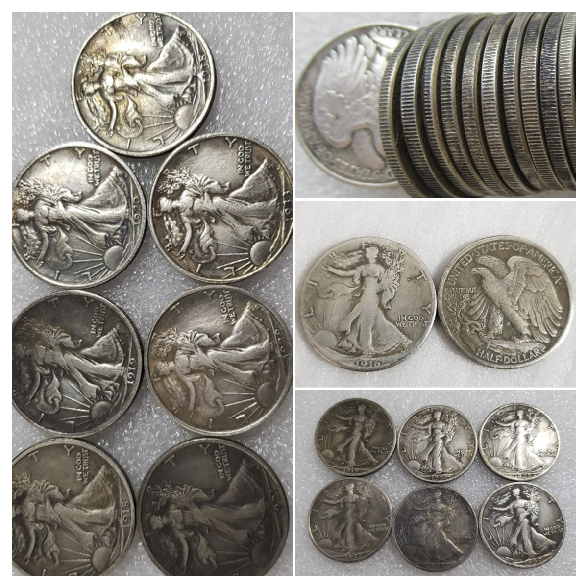 ⏱️1916-1947 Silver Walking Liberty Half Dollar 🔥