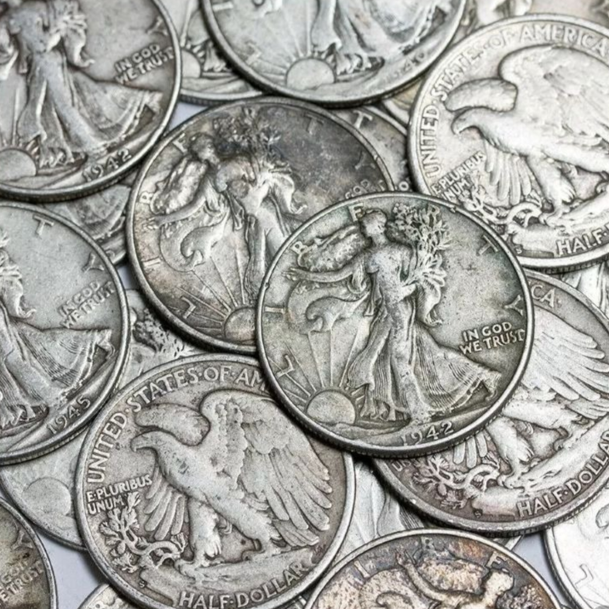 ⏱️1916-1947 Silver Walking Liberty Half Dollar 🔥