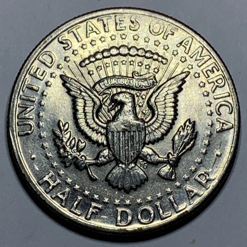 😍1964-1970 Kennedy Silver Dollar First Year of Issue Kennedy Coin🪙 Signed Label 50 Cents🔥