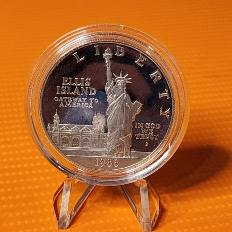 ⏱️1986 United States Liberty Coin - Silver Statute of Liberty/Ellis Island🔥