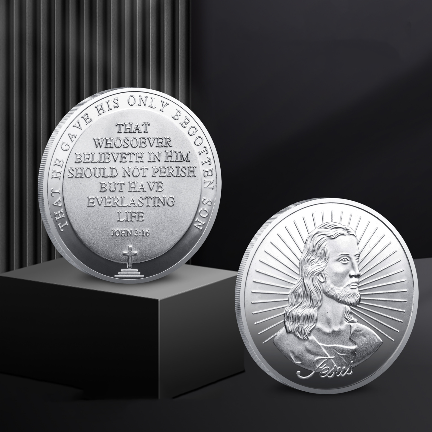 🔥Commemorative coin Jesus Christ coin 3d European Christian Bible collection commemorative coin gold coin🪙