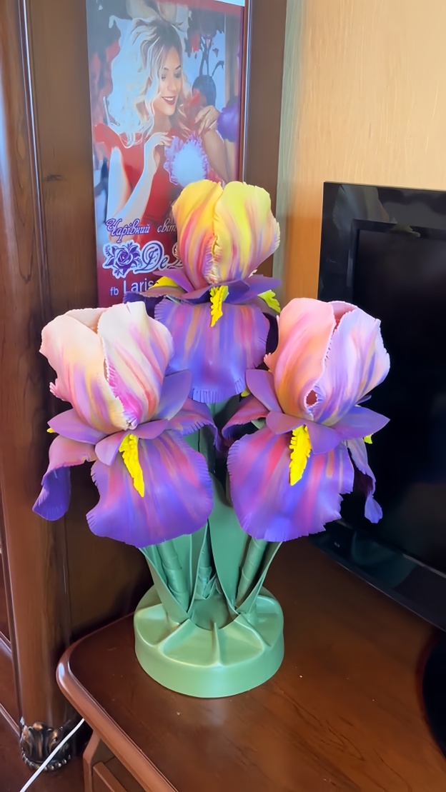Handmade Giant Iris Flower - 2