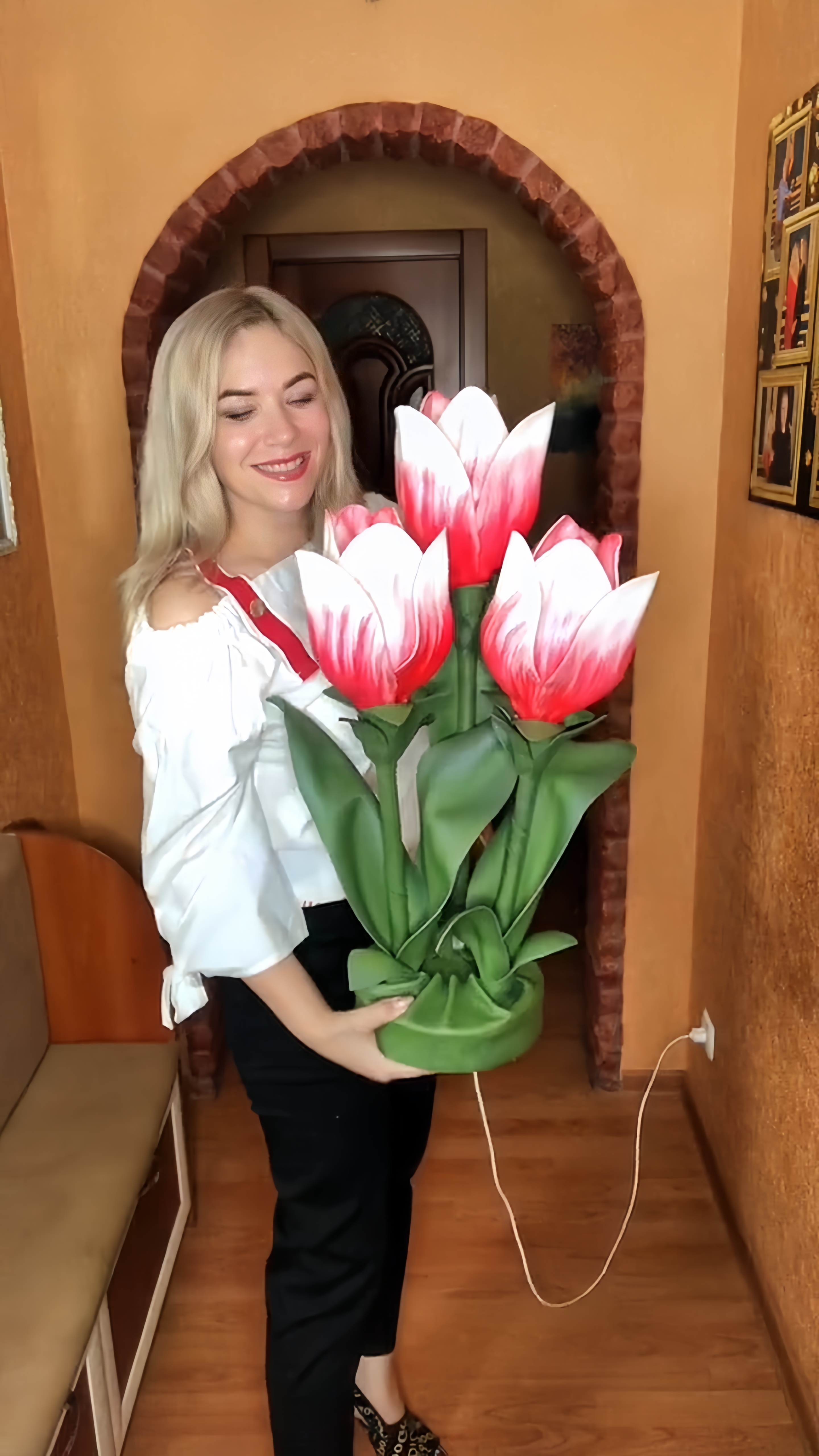 Handmade Artificial Tulip Decoration