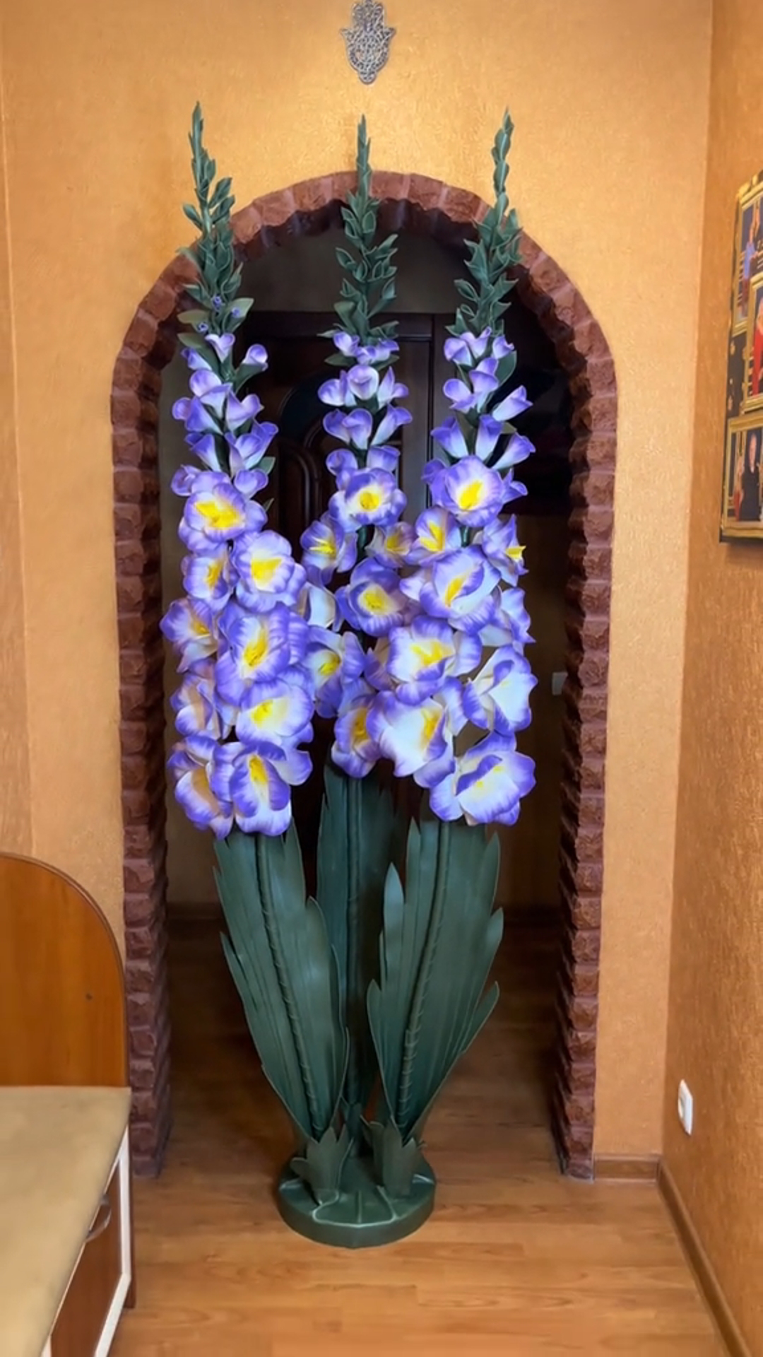 Giant Simulated Gladiolus Flower Decorative Lamp