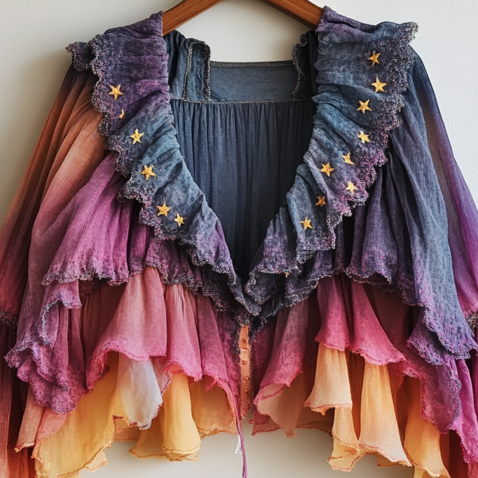Ombre embroidered cardigan 63ad