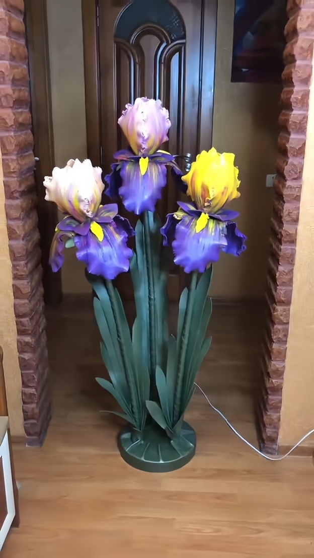 Handmade Giant Iris Flower