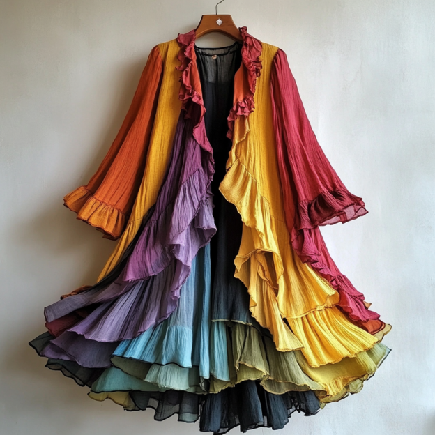 Ombre embroidered cardigan e0a9