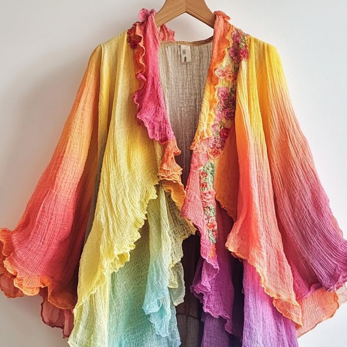 Ombre embroidered cardigan 7cc2