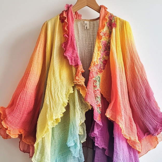 Ombre embroidered cardigan 7cc2