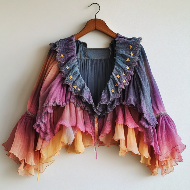 Ombre embroidered cardigan 63ad