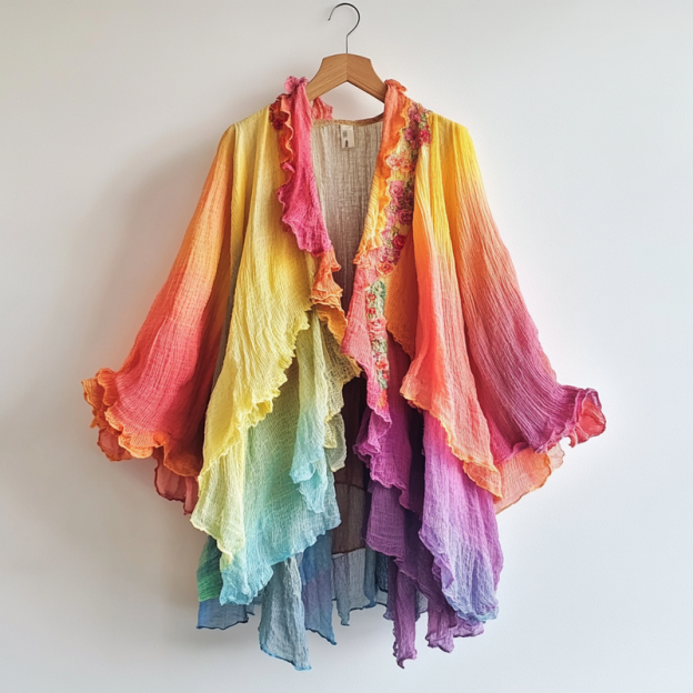 Ombre embroidered cardigan 7cc2