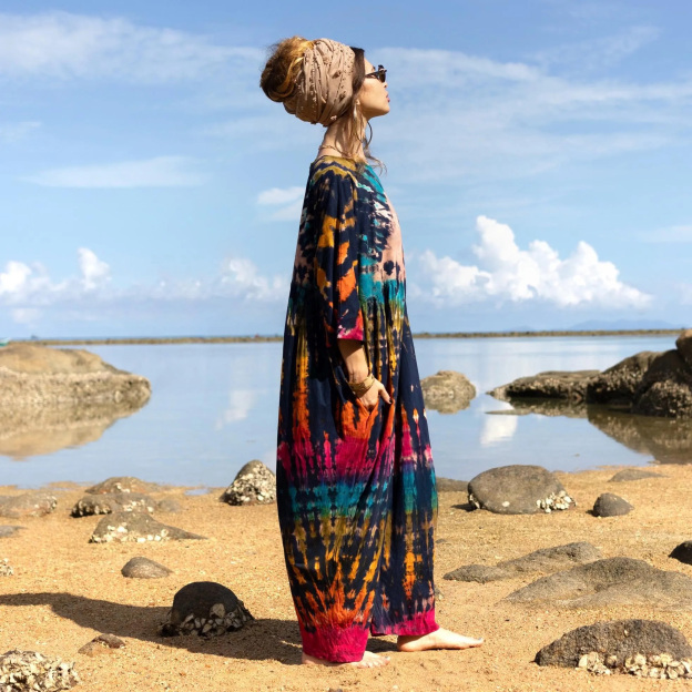 Plus Size Celestial Gaze Tie-Dye Jumpsuit