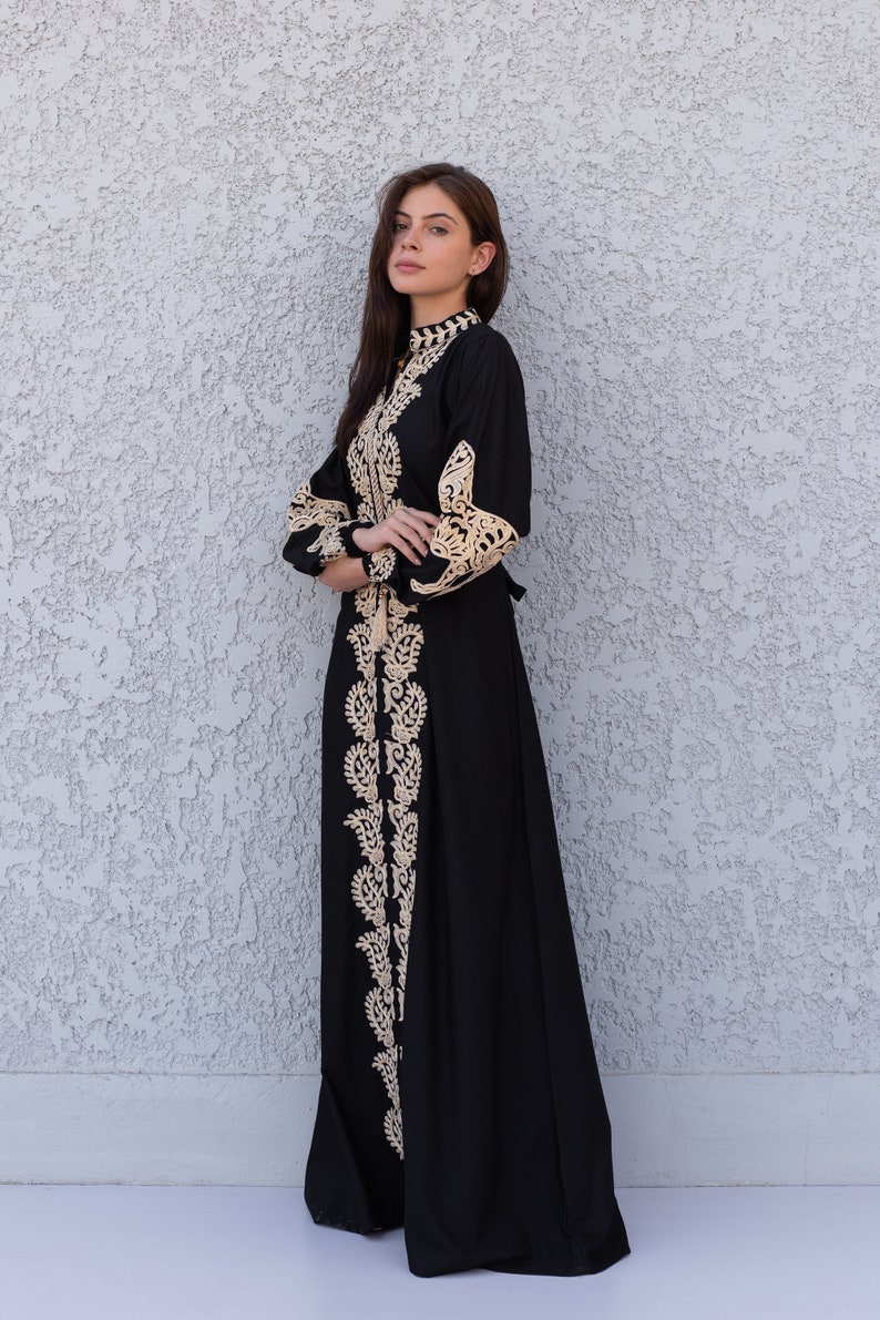 Stunning Black Cotton Caftans for Women