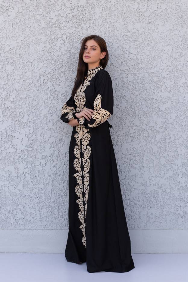Stunning Black Cotton Caftans for Women