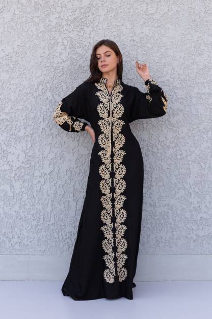 Stunning Black Cotton Caftans for Women