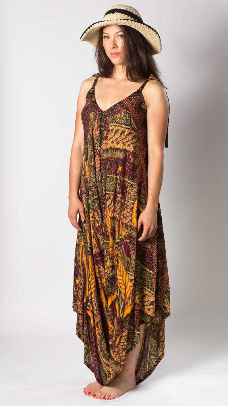 Blue Harem Batik Jumpsui