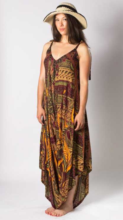 Blue Harem Batik Jumpsui