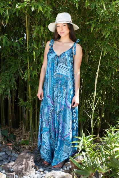 Blue Harem Batik Jumpsui