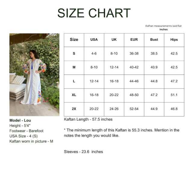 Boho White Summer Kaftan