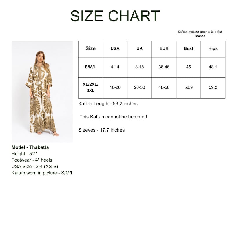 Chic Cafe Print Summer Embroidered Kaftan