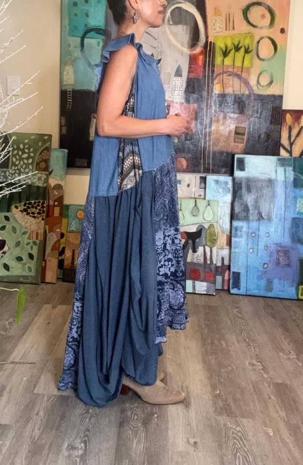 Farm Chic Denim Plus Size Dress