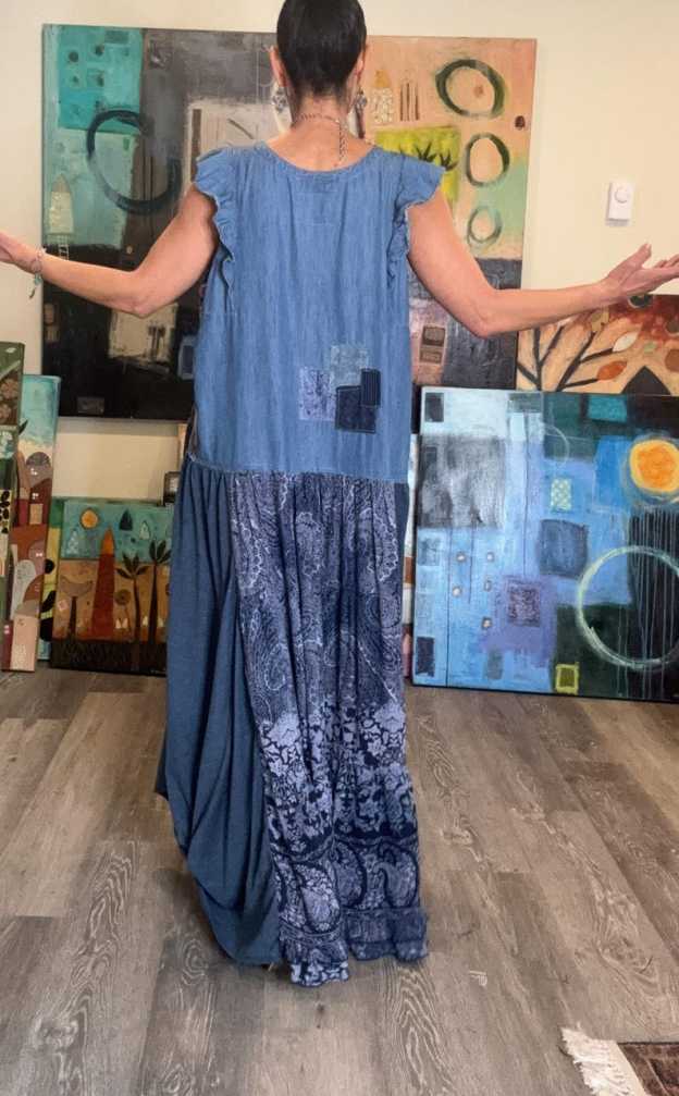 Farm Chic Denim Plus Size Dress