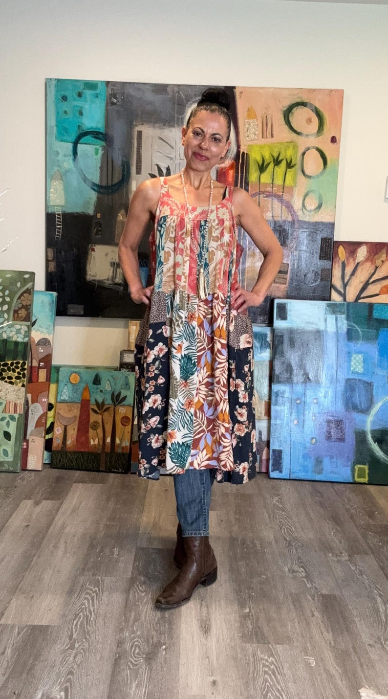 Straps Boho Midi Dress