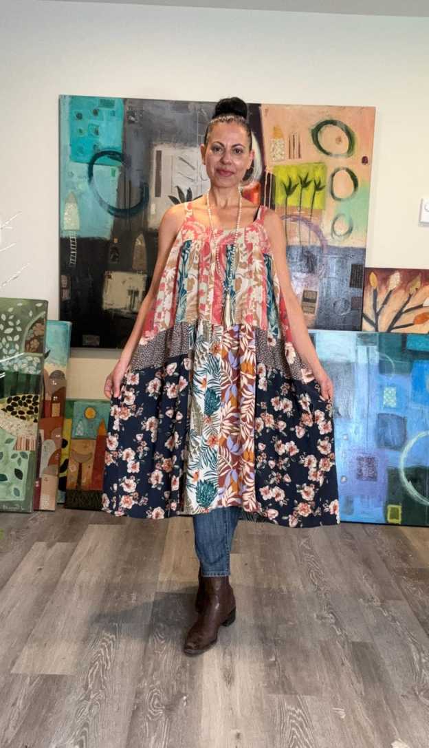 Straps Boho Midi Dress