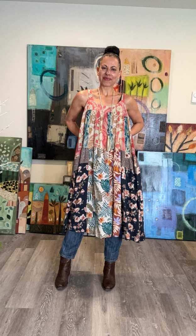 Straps Boho Midi Dress