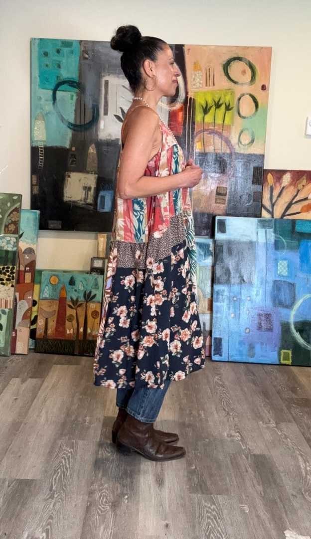 Straps Boho Midi Dress