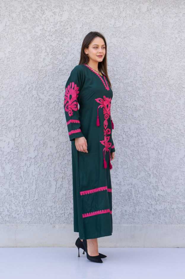 Beautiful Green Kaftan Dress