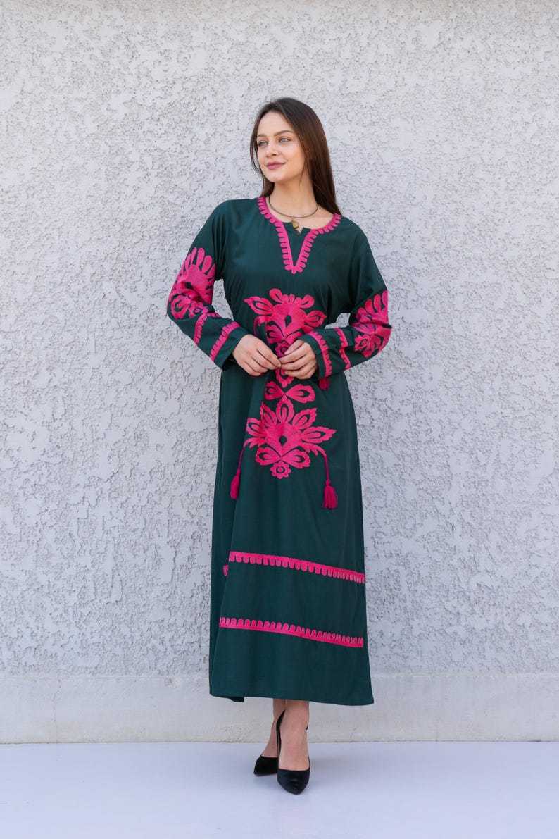 Beautiful Green Kaftan Dress