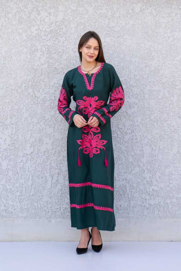 Beautiful Green Kaftan Dress