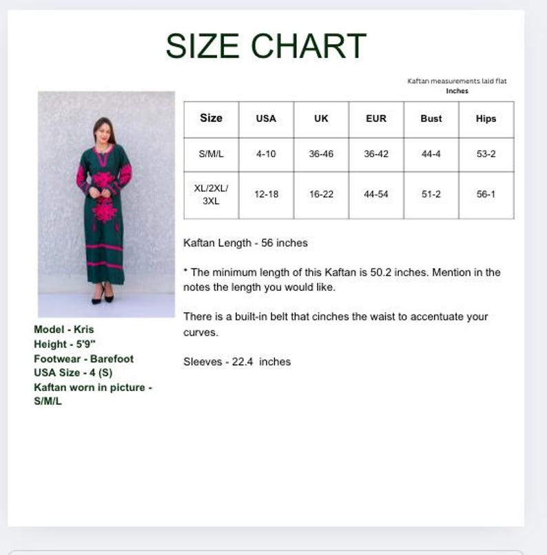 Beautiful Green Kaftan Dress