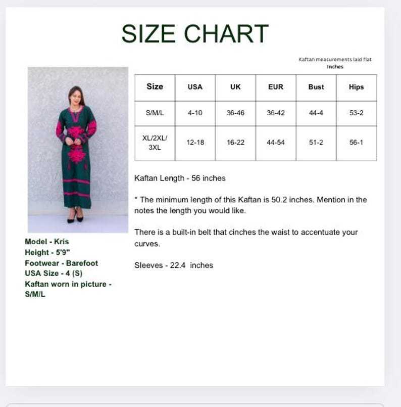 Beautiful Green Kaftan Dress
