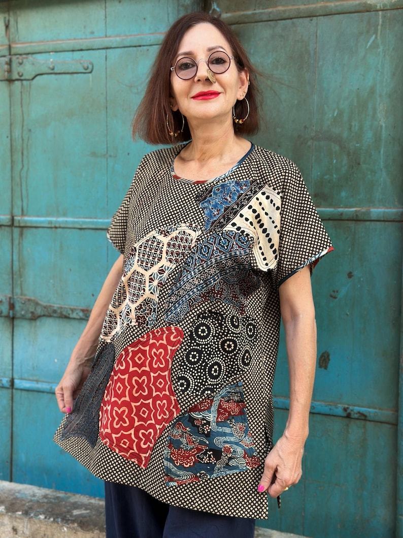 Cotton Abstract Art Tunic