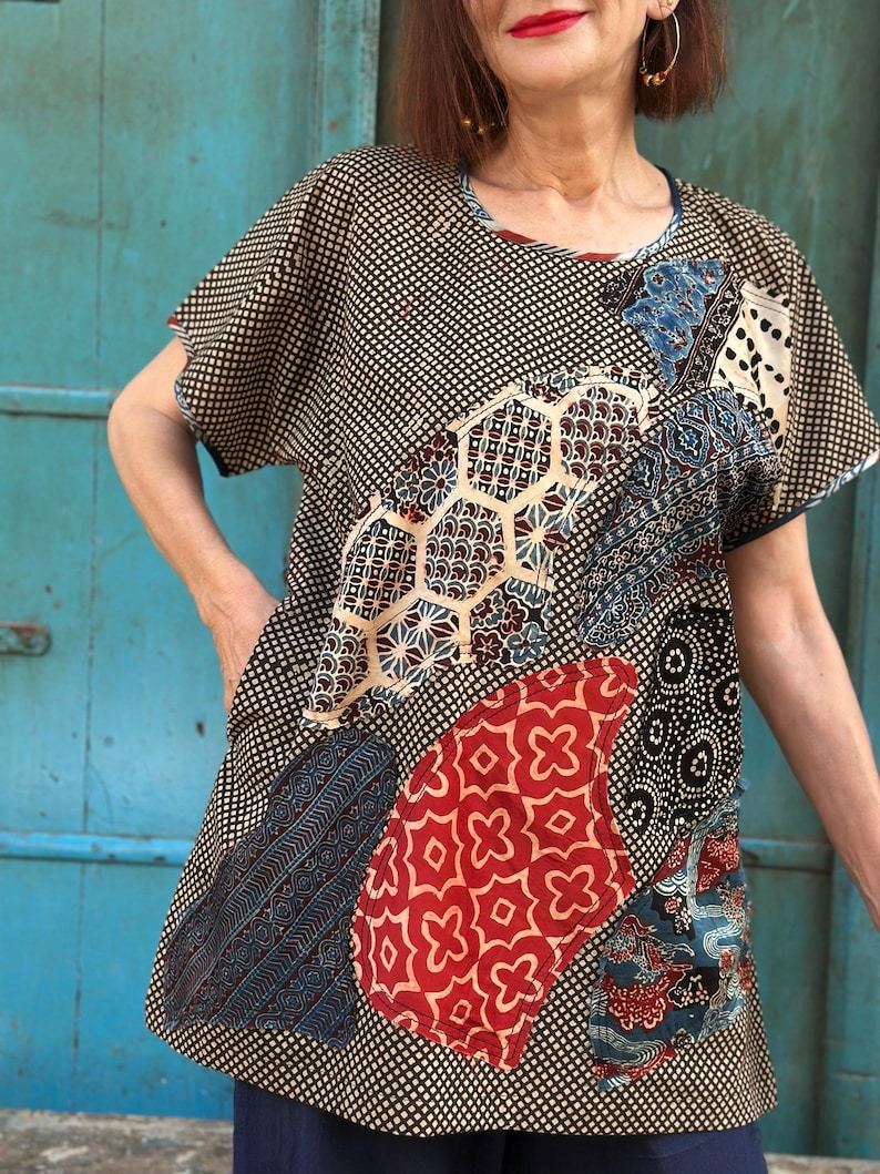Cotton Abstract Art Tunic