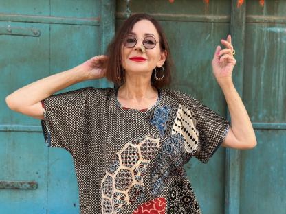 Cotton Abstract Art Tunic