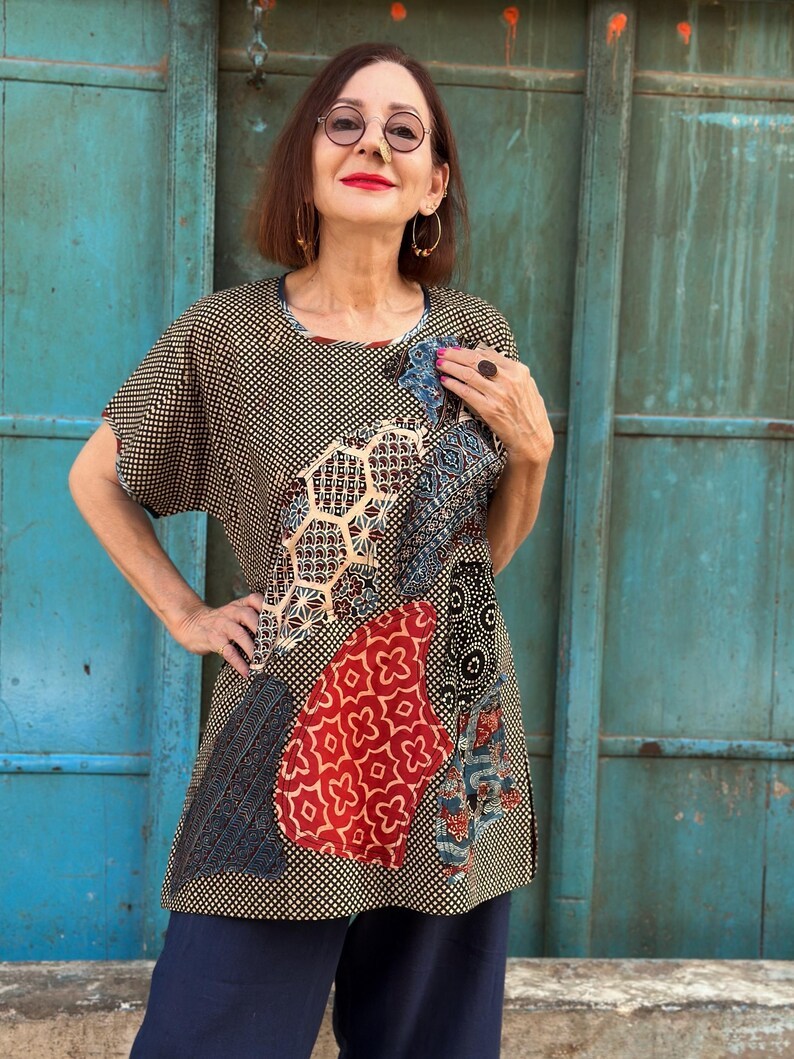 Cotton Abstract Art Tunic