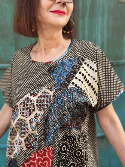 Cotton Abstract Art Tunic