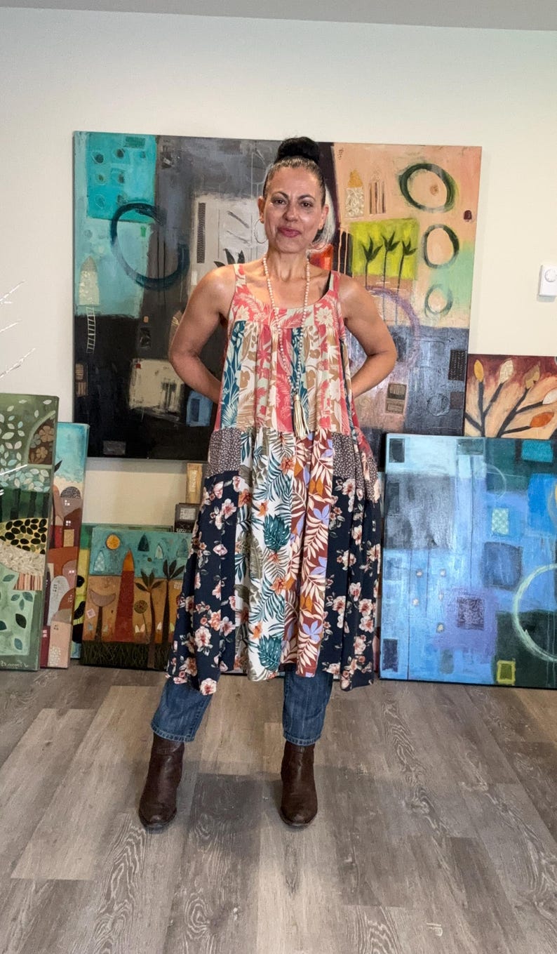 Straps Boho Midi Dress